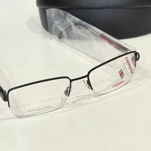 Carrera 8836 Black 003 Semi Rimless Metal Optical Eyeglasses Frame